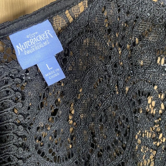 Disney Formal Lace Dress Girls Sz Lg Black The Nutcracker and The Four Realms - Picture 3 of 10